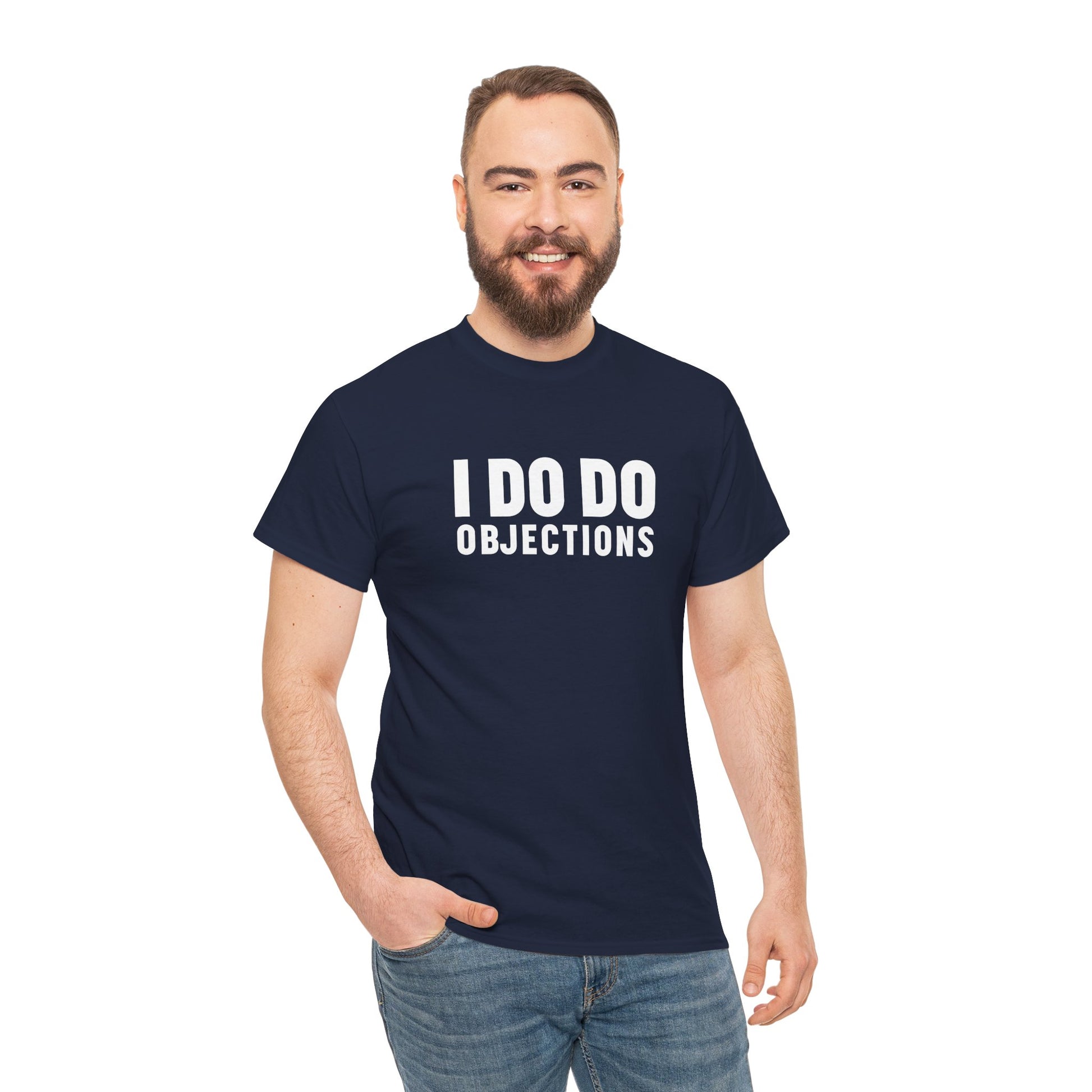 I DO DO OBJECTIONS: Unisex Heavy Cotton Tee, Funny Office Shirt, Gift for Law Firms, Attorneys, Lawyers, and Litigators