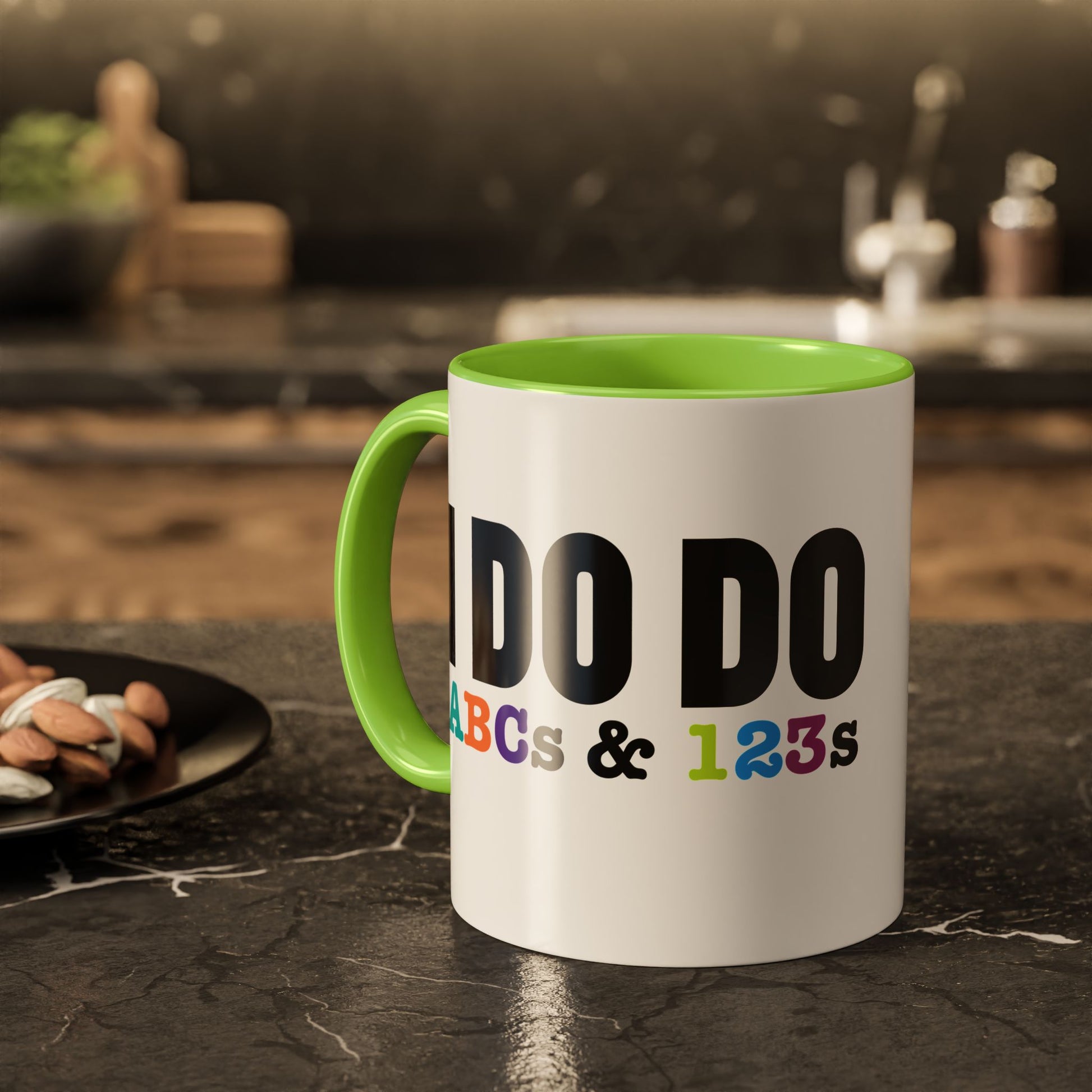 I DO DO ABCs and 123s: Colorful Mugs (11oz, 15oz) for teachers, tutors, and educators