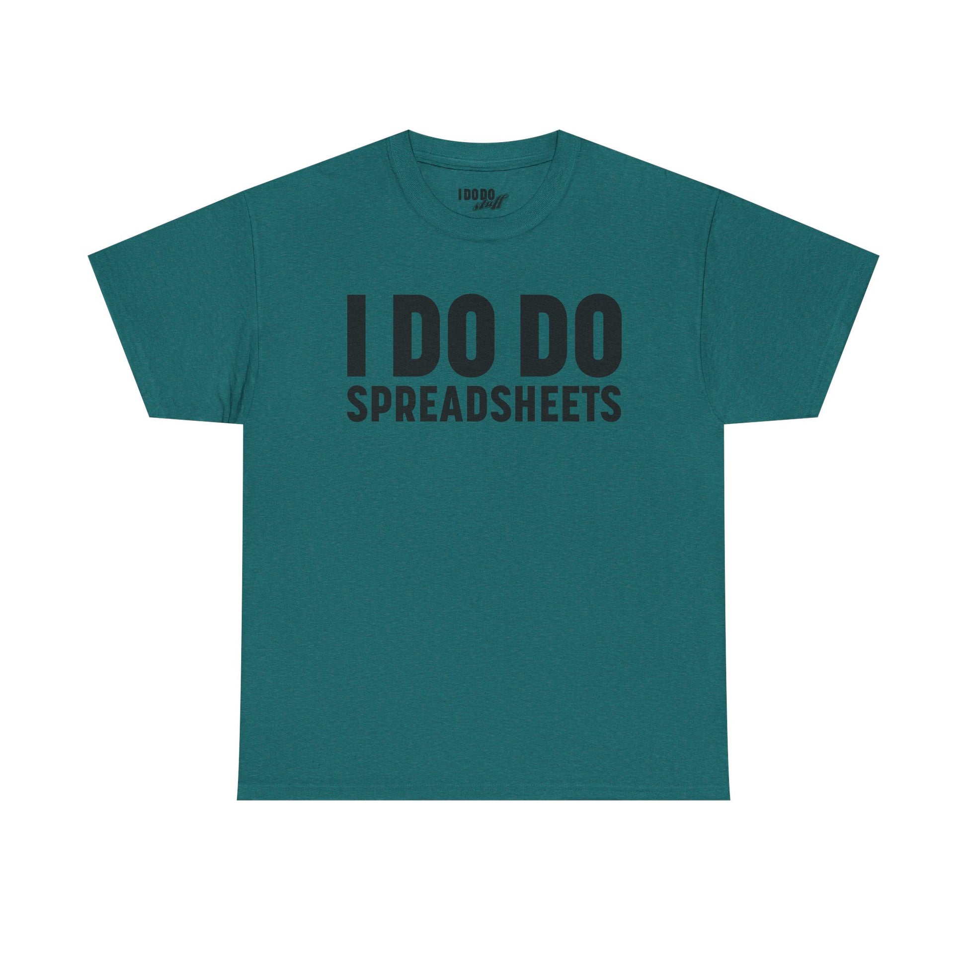 I DO DO SPREADSHEETS: Unisex Heavy Cotton Tee, Funny Office Shirt, Gift for Accountants, Work Humor Tee, Quirky Casual Wear