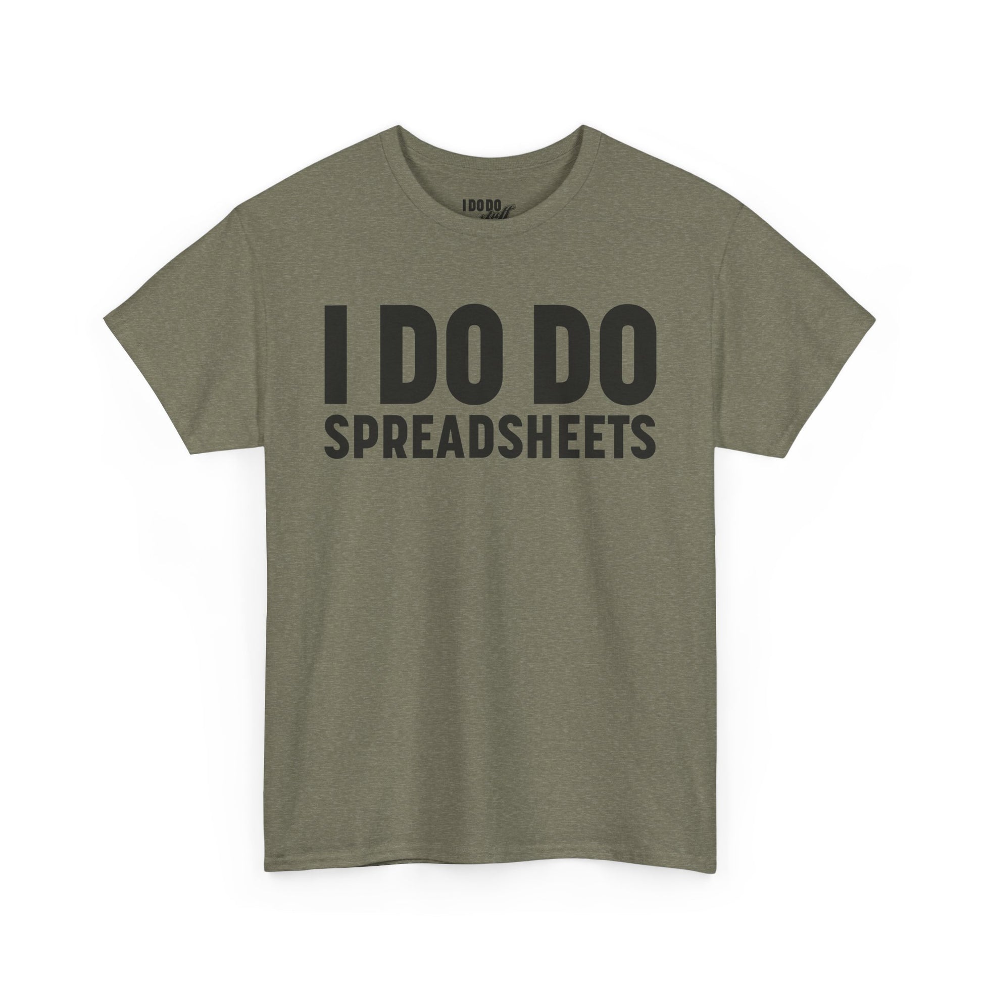 I DO DO SPREADSHEETS: Unisex Heavy Cotton Tee, Funny Office Shirt, Gift for Accountants, Work Humor Tee, Quirky Casual Wear