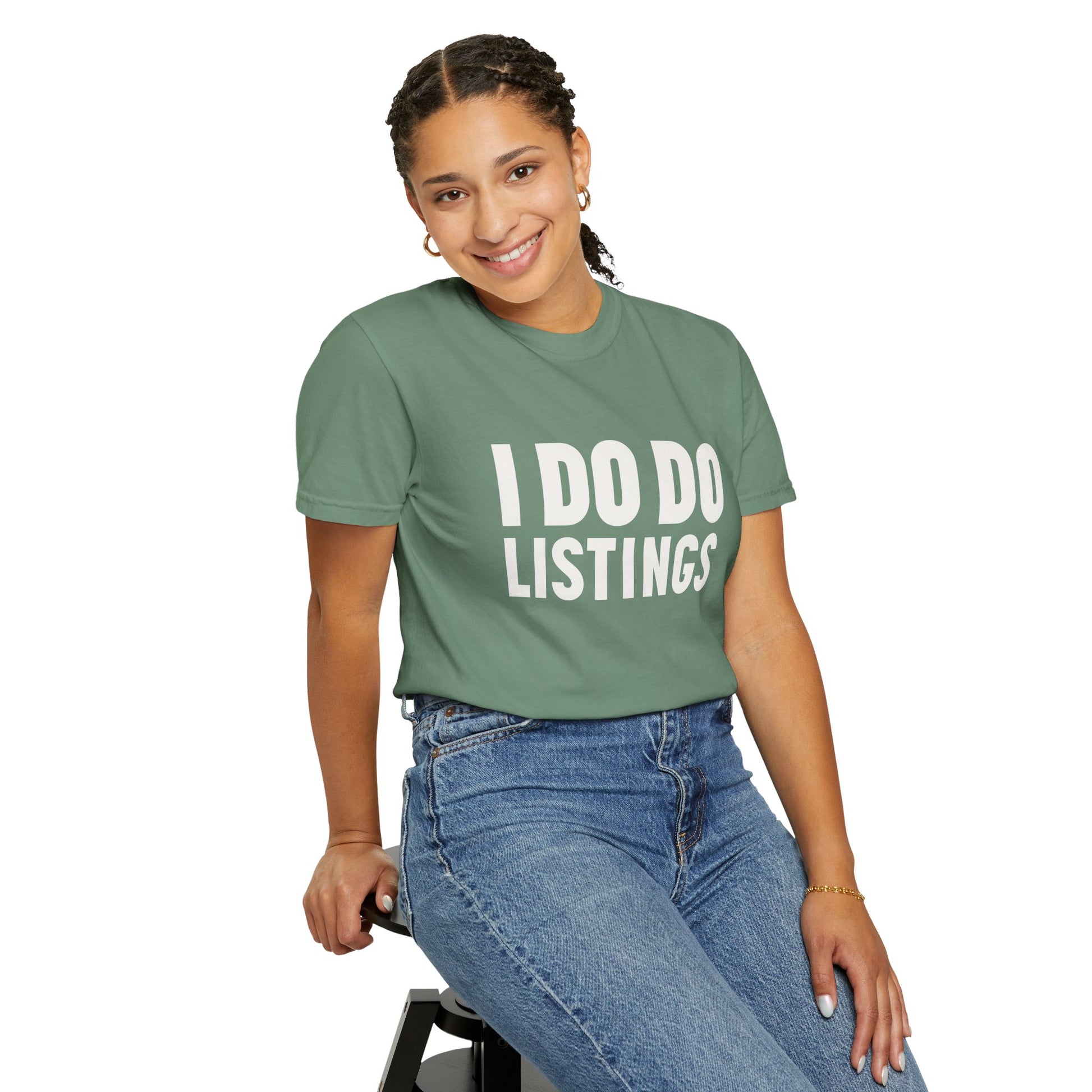 I DO DO LISTINGS: Fun Gift for Real Estate Agents, Unisex T-Shirt: Casual Wear, Great for Holidays, Listing Start-Up Boost