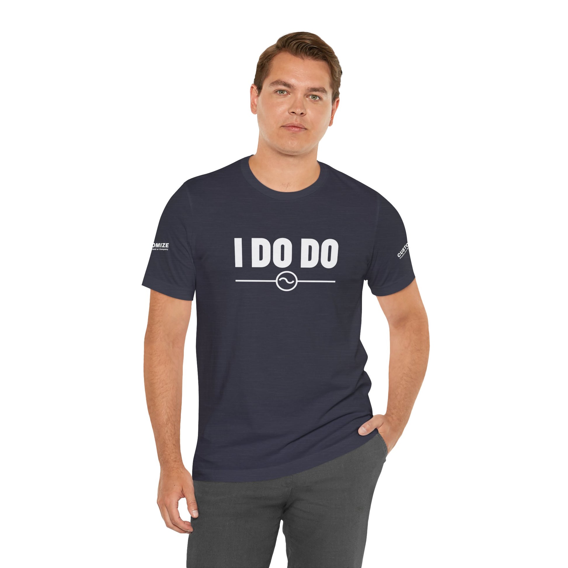 I DO DO ALTERNATING CURRENTS SYMBOL:  Humorous Unisex T-Shirt for Welders and Electricians, Perfect as a gift or for branding and promotion.