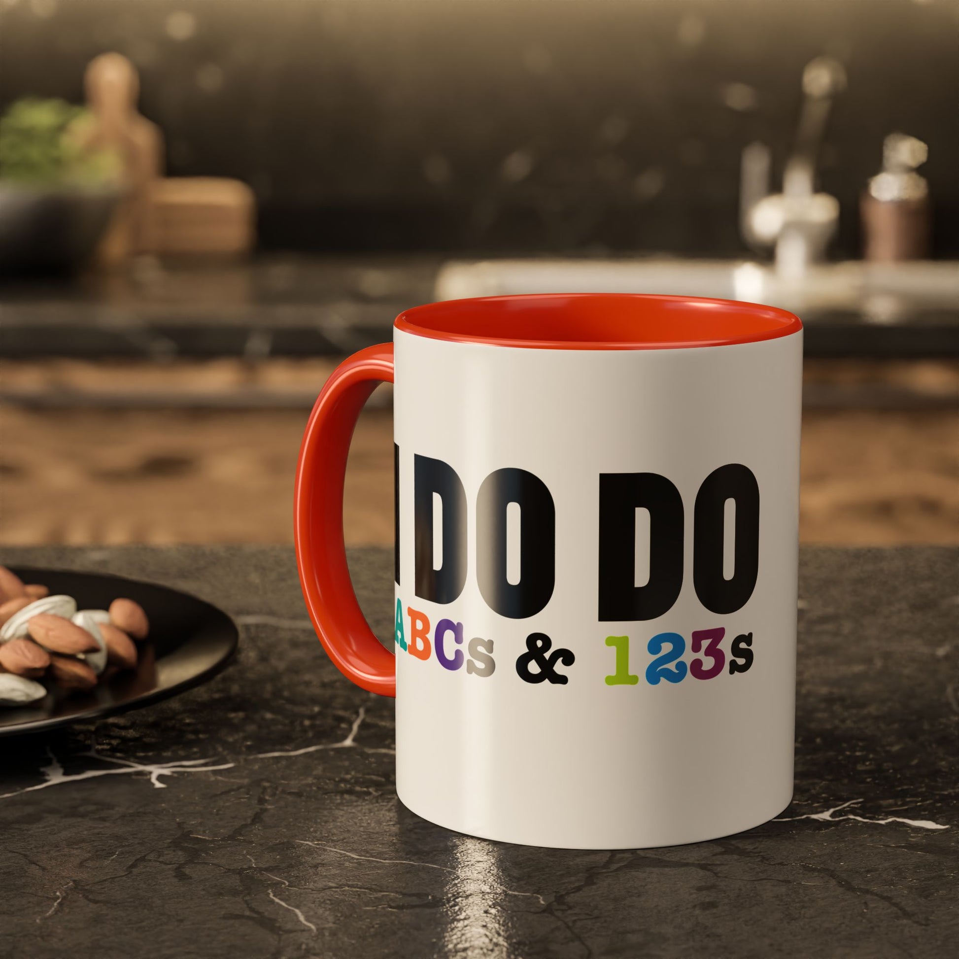 I DO DO ABCs and 123s: Colorful Mugs (11oz, 15oz) for teachers, tutors, and educators