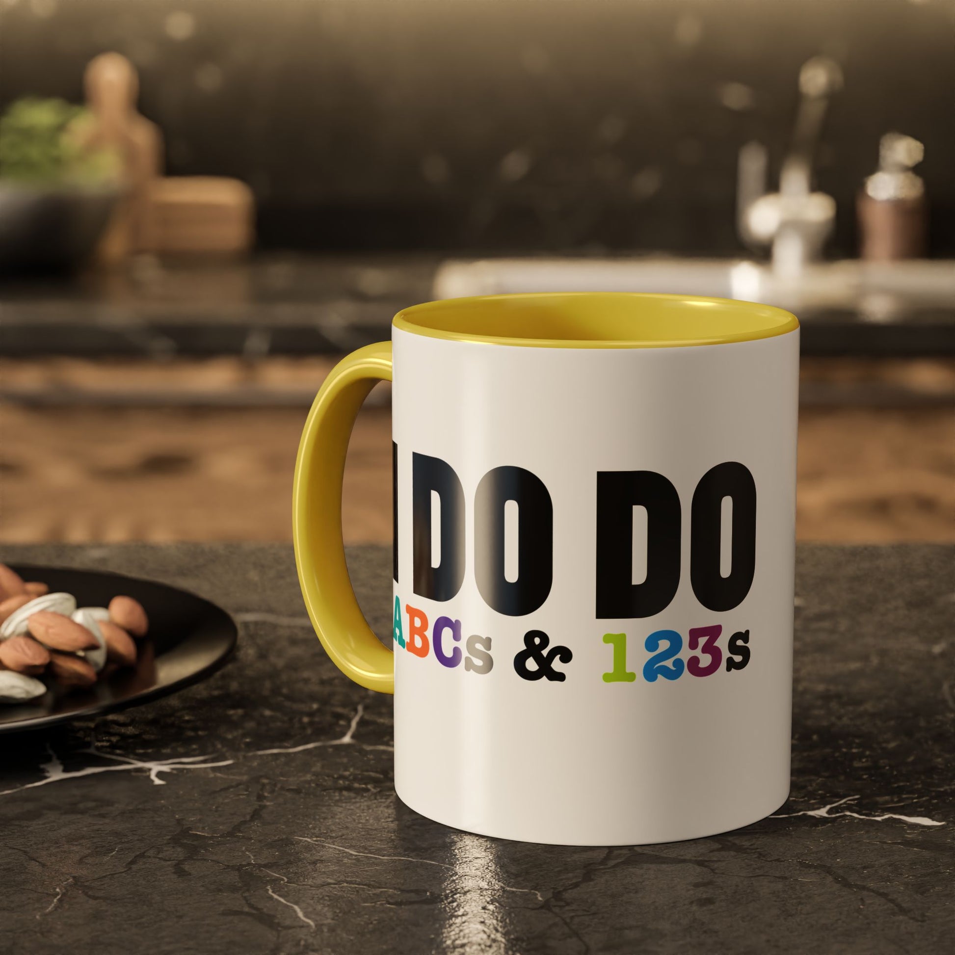 I DO DO ABCs and 123s: Colorful Mugs (11oz, 15oz) for teachers, tutors, and educators