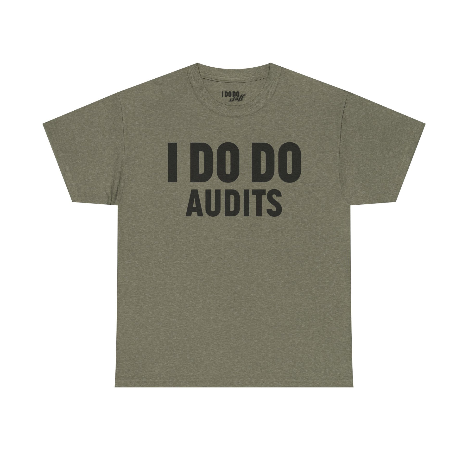 I DO DO AUDITS: Unisex Heavy Cotton Tee, Funny Office Shirt, Gift for Accountants, Work Humor Tee, Quirky Casual Wear