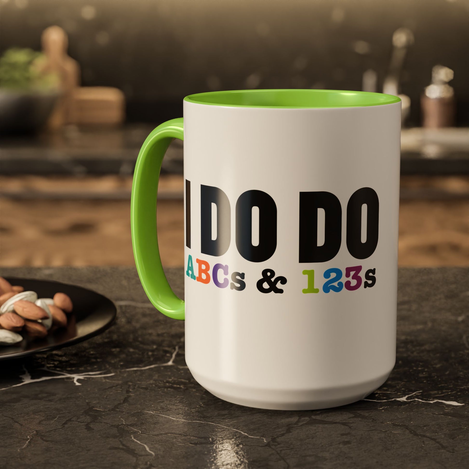 I DO DO ABCs and 123s: Colorful Mugs (11oz, 15oz) for teachers, tutors, and educators